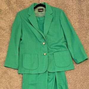 Vintage Rrrruss Green Pant Suit Set, Size Med, Div Russ Togs